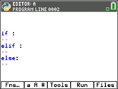 TI-84 Plus CE Python screenshot for Unit 3, Apps step 1