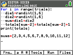 TI-84 Plus CE Python screen for step 4