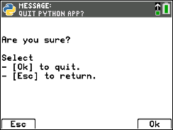 TI-84 Plus CE Python screen for Step 7